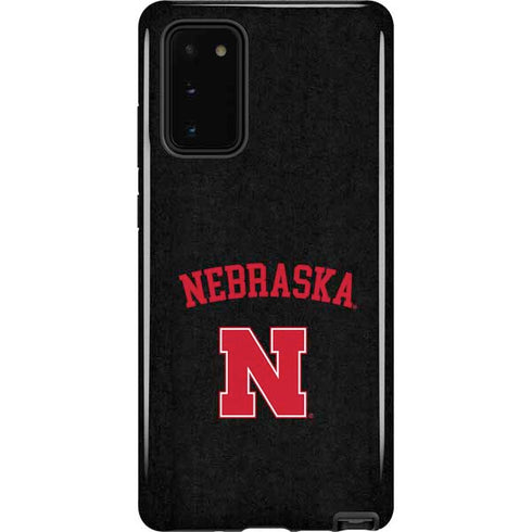 University of Nebraska Collegiate Text Black Galaxy Note20 5G Pro Case