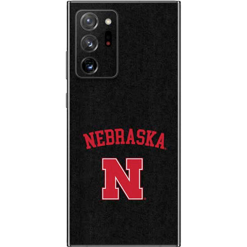 University of Nebraska Collegiate Text Black Galaxy Note20 Ultra 5G Skin