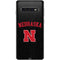 University of Nebraska Collegiate Text Black Galaxy S10 Skin