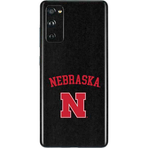 University of Nebraska Collegiate Text Black Galaxy S20 Fan Edition Skin