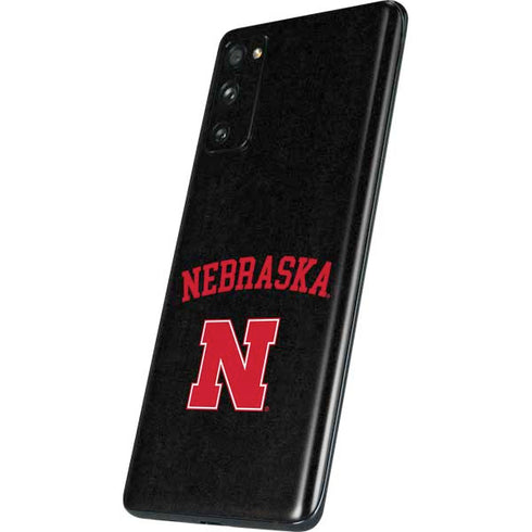 University of Nebraska Collegiate Text Black Galaxy S20 Fan Edition Skin