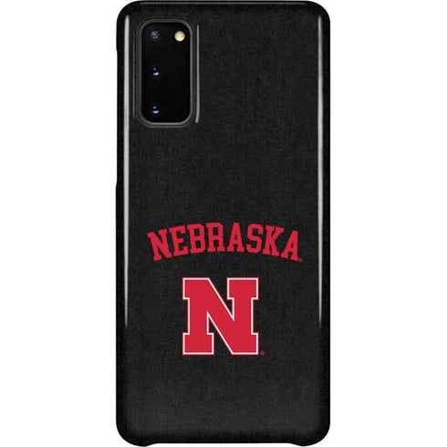 University of Nebraska Collegiate Text Black Galaxy S20 Lite Case