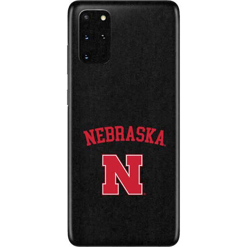 University of Nebraska Collegiate Text Black Galaxy S20 Plus Skin
