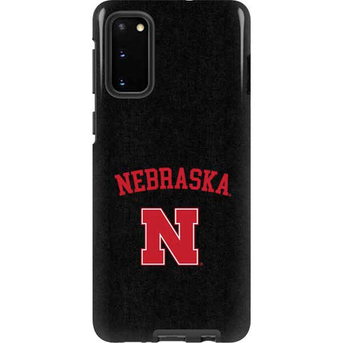 University of Nebraska Collegiate Text Black Galaxy S20 Pro Case