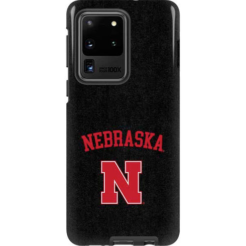 University of Nebraska Collegiate Text Black Galaxy S20 Ultra 5G Pro Case