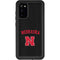 University of Nebraska Collegiate Text Black Galaxy S20 Waterproof Case