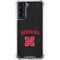 University of Nebraska Collegiate Text Black Galaxy S21 5G Clear Case