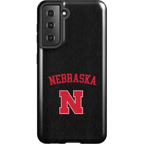 University of Nebraska Collegiate Text Black Galaxy S21 5G Pro Case