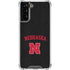 University of Nebraska Collegiate Text Black Galaxy S21 FE Clear Case