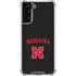 University of Nebraska Collegiate Text Black Galaxy S21 Plus 5G Clear Case
