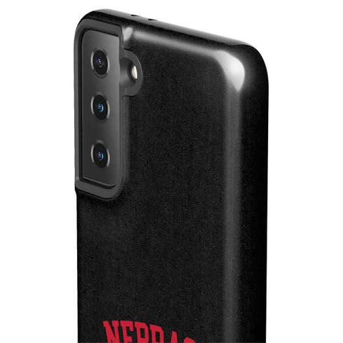University of Nebraska Collegiate Text Black Galaxy S21 Plus 5G Pro Case