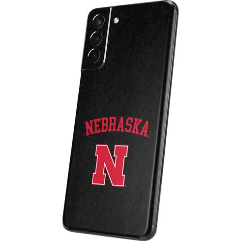 University of Nebraska Collegiate Text Black Galaxy S21 Plus 5G Skin