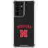 University of Nebraska Collegiate Text Black Galaxy S21 Ultra 5G Clear Case