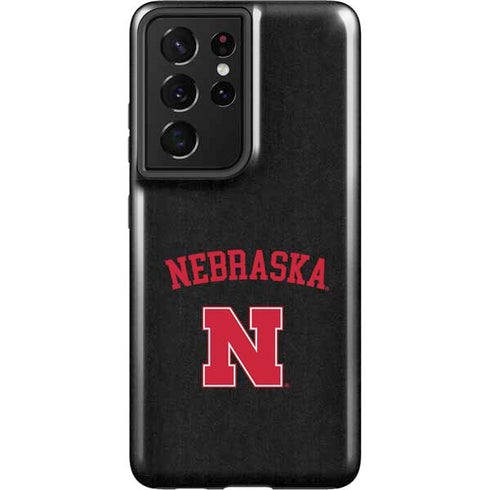 University of Nebraska Collegiate Text Black Galaxy S21 Ultra 5G Pro Case