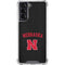 University of Nebraska Collegiate Text Black Galaxy S22 Clear Case