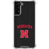 University of Nebraska Collegiate Text Black Galaxy S22 Plus Clear Case