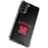 University of Nebraska Collegiate Text Black Galaxy S22 Plus Clear Case