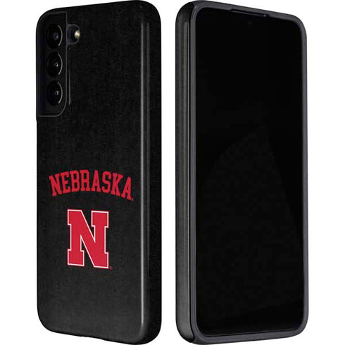 University of Nebraska Collegiate Text Black Galaxy S22 Plus Pro Case