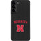 University of Nebraska Collegiate Text Black Galaxy S22 Plus Skin