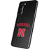 University of Nebraska Collegiate Text Black Galaxy S22 Plus Skin