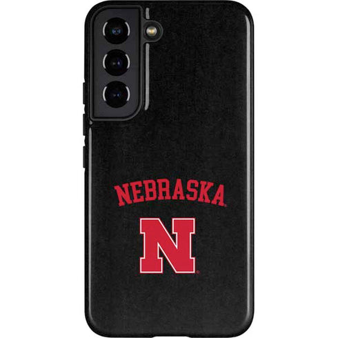 University of Nebraska Collegiate Text Black Galaxy S22 Pro Case
