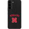 University of Nebraska Collegiate Text Black Galaxy S22 Skin