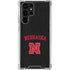 University of Nebraska Collegiate Text Black Galaxy S22 Ultra Clear Case