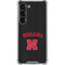 University of Nebraska Collegiate Text Black Galaxy S23 Clear Case