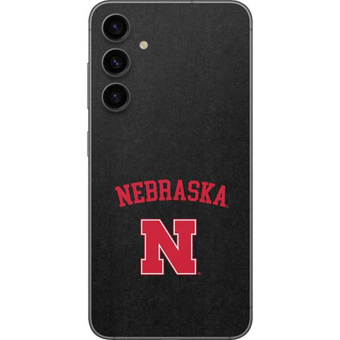 University of Nebraska Collegiate Text Black Galaxy S23 FE Skin