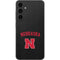 University of Nebraska Collegiate Text Black Galaxy S23 FE Skin