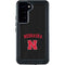 University of Nebraska Collegiate Text Black Galaxy S23 Plus Waterproof Case