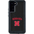 University of Nebraska Collegiate Text Black Galaxy S23 Plus Waterproof Case