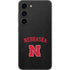 University of Nebraska Collegiate Text Black Galaxy S23 Skin