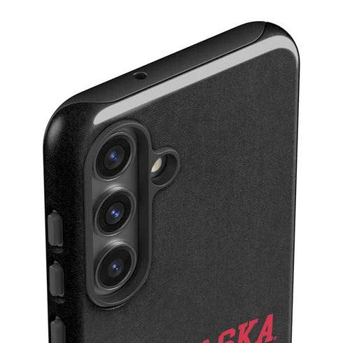 University of Nebraska Collegiate Text Black Galaxy S24 Impact Case