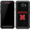 University of Nebraska Collegiate Text Black Galaxy S7 Active Skin