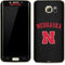 University of Nebraska Collegiate Text Black Galaxy S7 Edge Skin