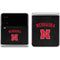 University of Nebraska Collegiate Text Black Galaxy Z Flip4 5G Skin