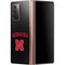 University of Nebraska Collegiate Text Black Galaxy Z Fold2 5G Skin