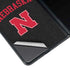 University of Nebraska Collegiate Text Black Galaxy Z Fold3 5G Skin