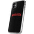University of Nebraska Collegiate Text Black iPhone 11 Clear Case