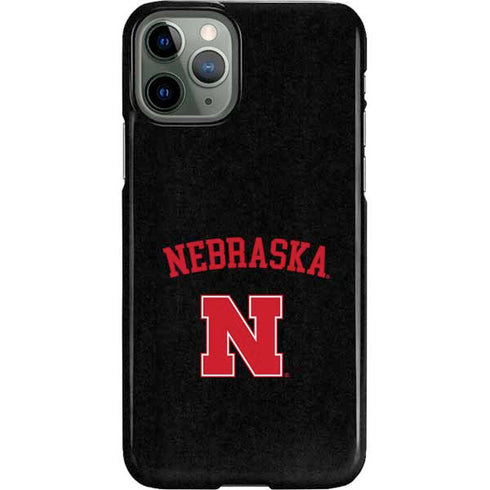 University of Nebraska Collegiate Text Black iPhone 11 Pro Lite Case