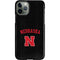 University of Nebraska Collegiate Text Black iPhone 11 Pro Lite Case
