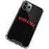 University of Nebraska Collegiate Text Black iPhone 11 Pro Max Clear Case