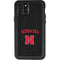University of Nebraska Collegiate Text Black iPhone 11 Pro Waterproof Case