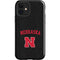 University of Nebraska Collegiate Text Black iPhone 12 Impact Case