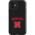 University of Nebraska Collegiate Text Black iPhone 12 Impact Case