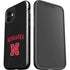 University of Nebraska Collegiate Text Black iPhone 12 Impact Case