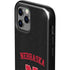 University of Nebraska Collegiate Text Black iPhone 12 Pro Impact Case