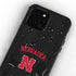 University of Nebraska Collegiate Text Black iPhone 12 Pro Max Waterproof Case