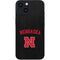 University of Nebraska Collegiate Text Black iPhone 13 Mini Skin
